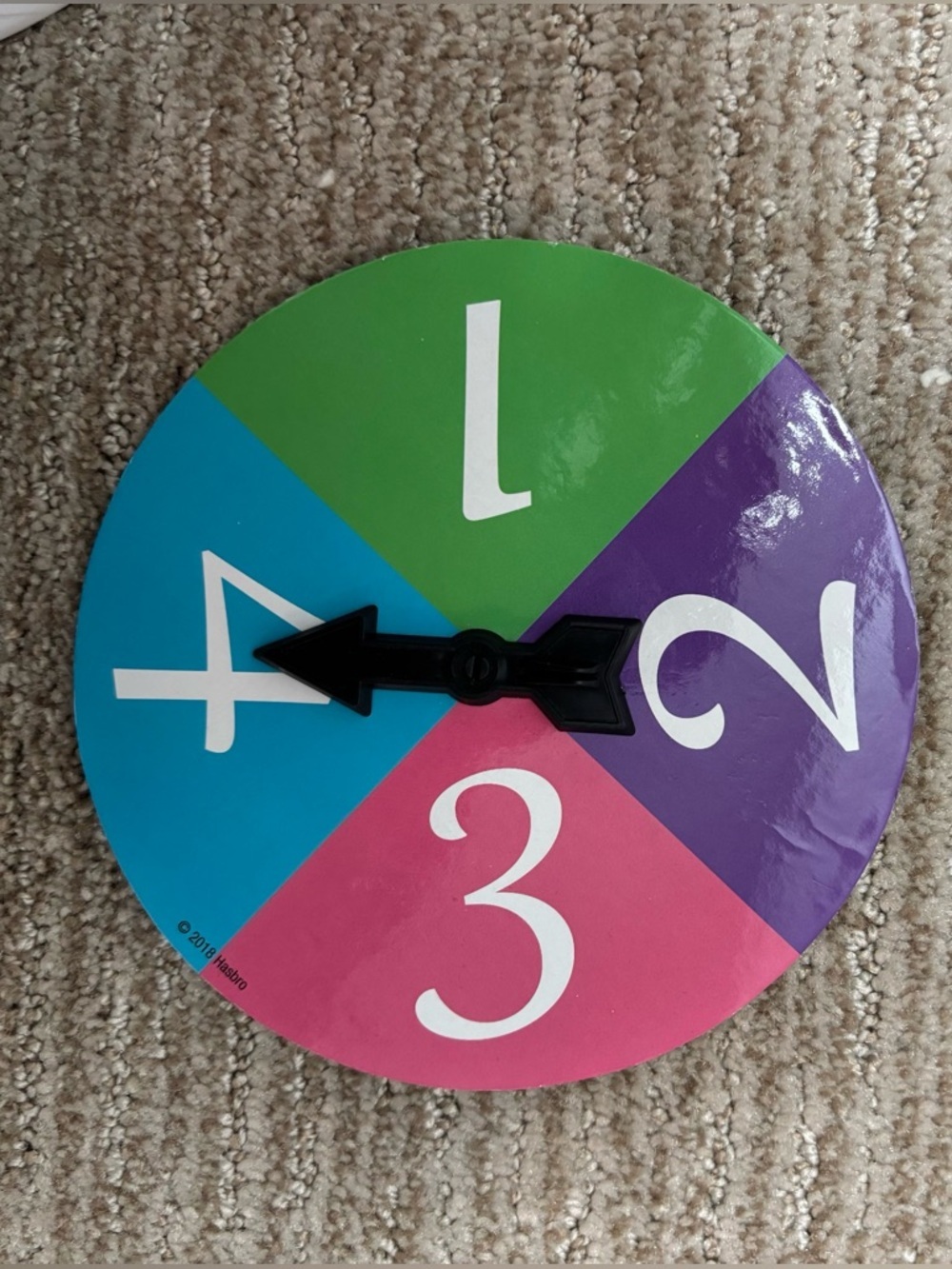 Pretty Pretty Princess Game Spinner - Green, Blue, Pink, Purple